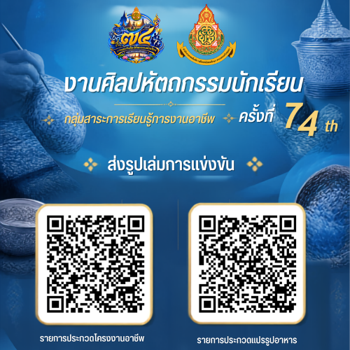 ช่องทางการส่งรูปเล่มแข่งขันรายการประกวดโครงงานอาชีพ และรายการประกวดแปรรูปอาหาร