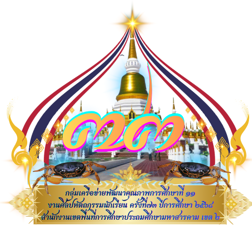 กำหนดการแข่งขันศิลปหัตถกรรมนักเรียน ครั้งที่ 73 ระดับกลุ่มเครือข่ายพัฒนาคุณภาพการศึกษาที่ 11